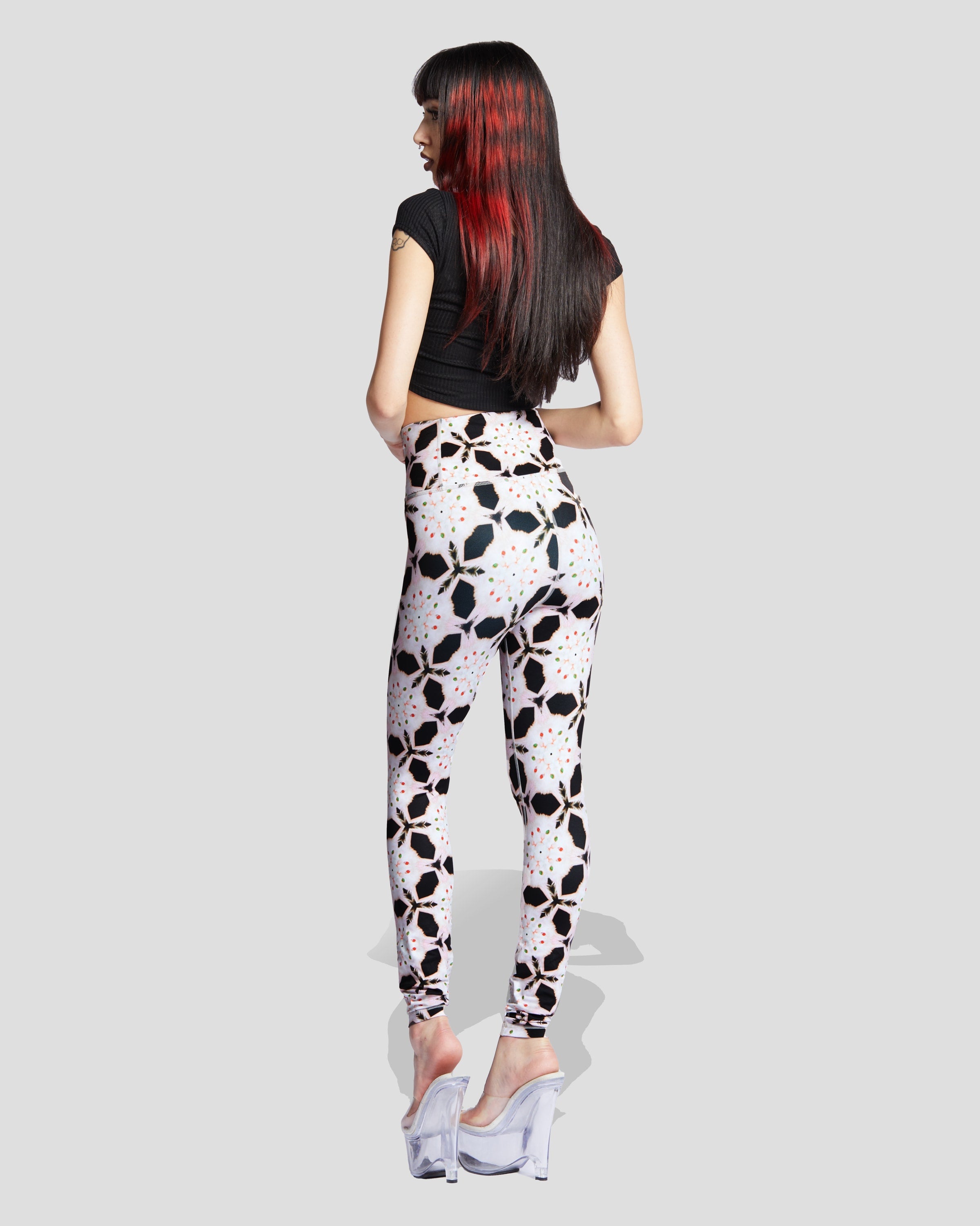 Cats n Scribbles Purrfect Sin Leggings — in-use photo
