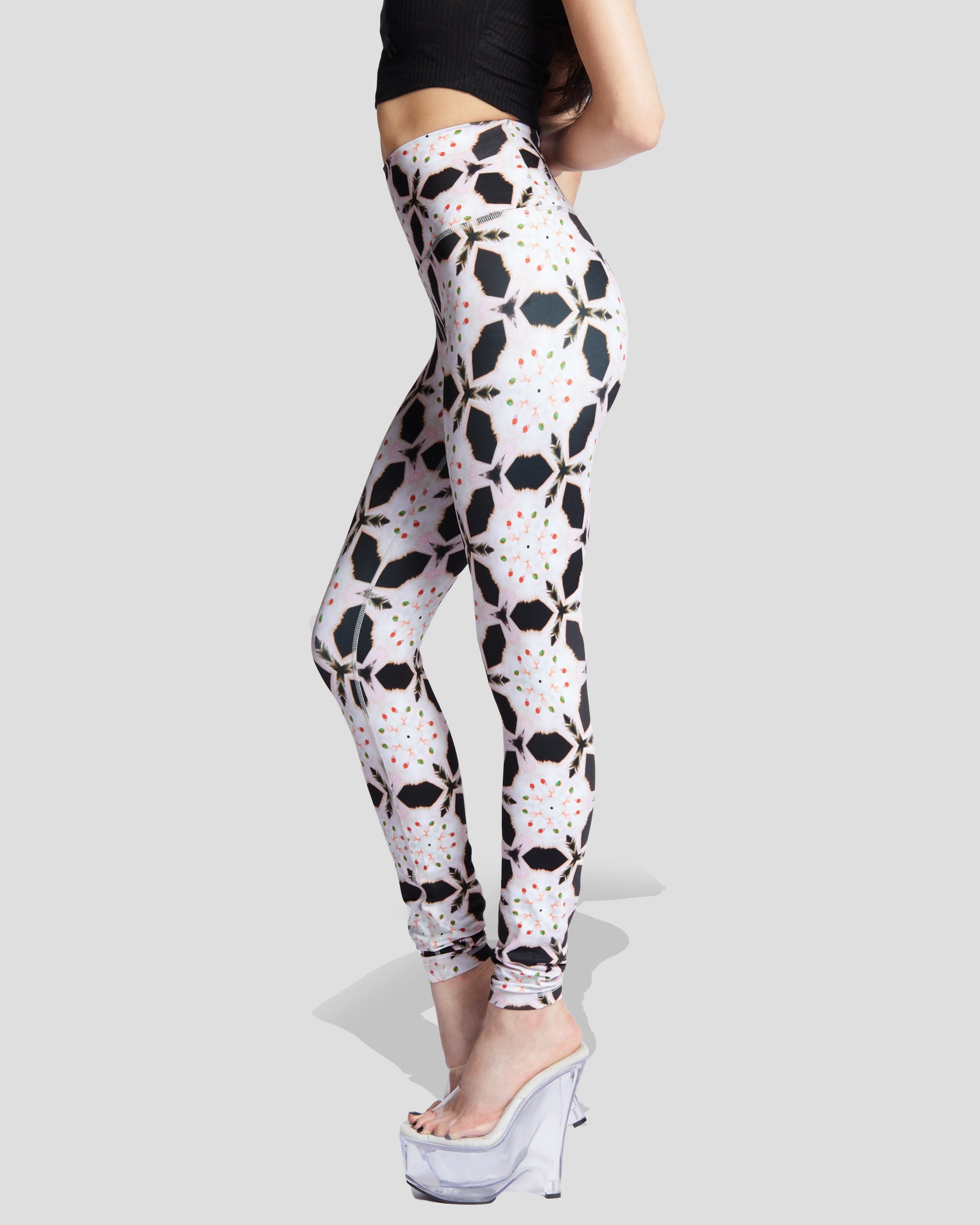 Cats n Scribbles Purrfect Sin Leggings — side view