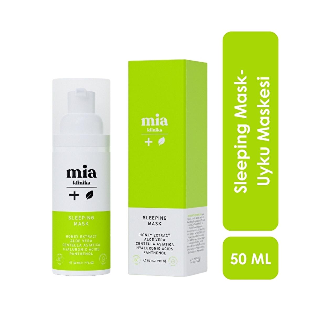Mia Klinika Panthenol Face Moisturizing Mask - Hydrating Anti-Aging Night Mask with Panthenol