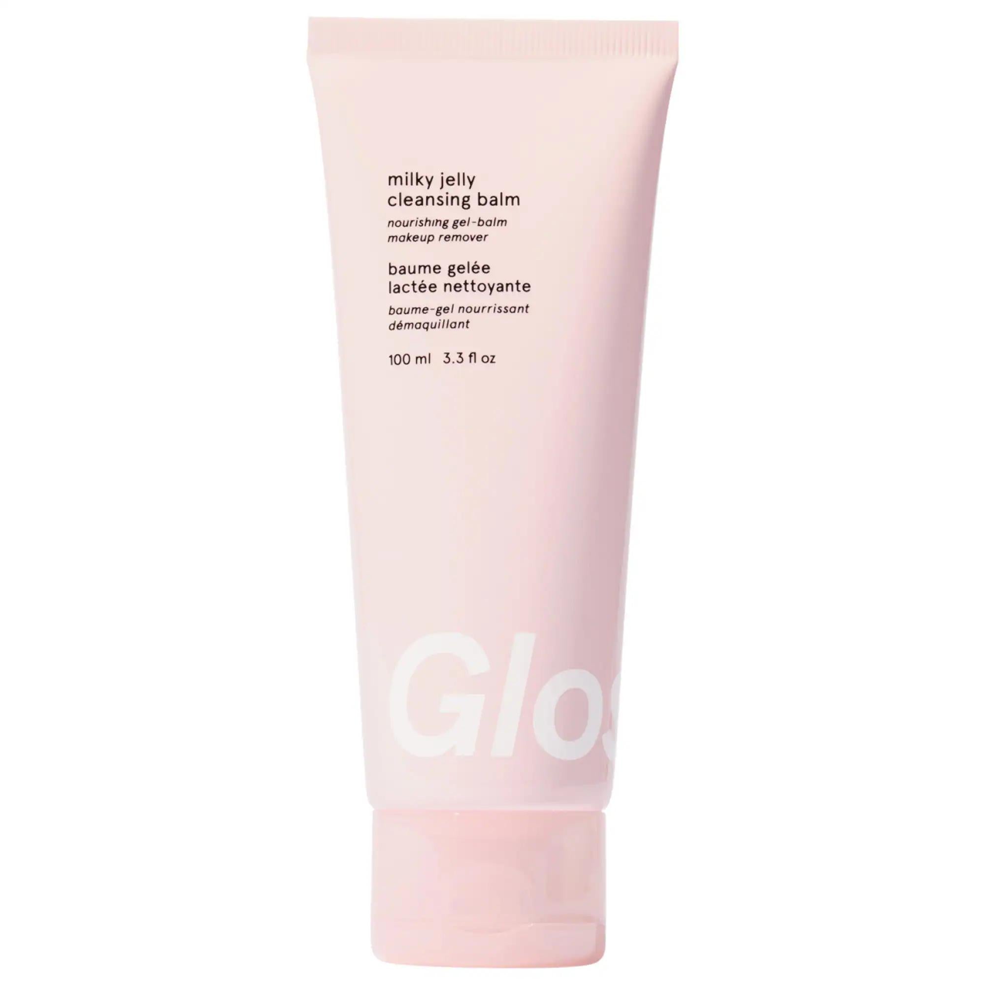 Milky Jelly Cleansing Balm: Gentle Hydrating Makeup Remover & Nourishing Facial Cleanser for Sensitive, Dry Skin