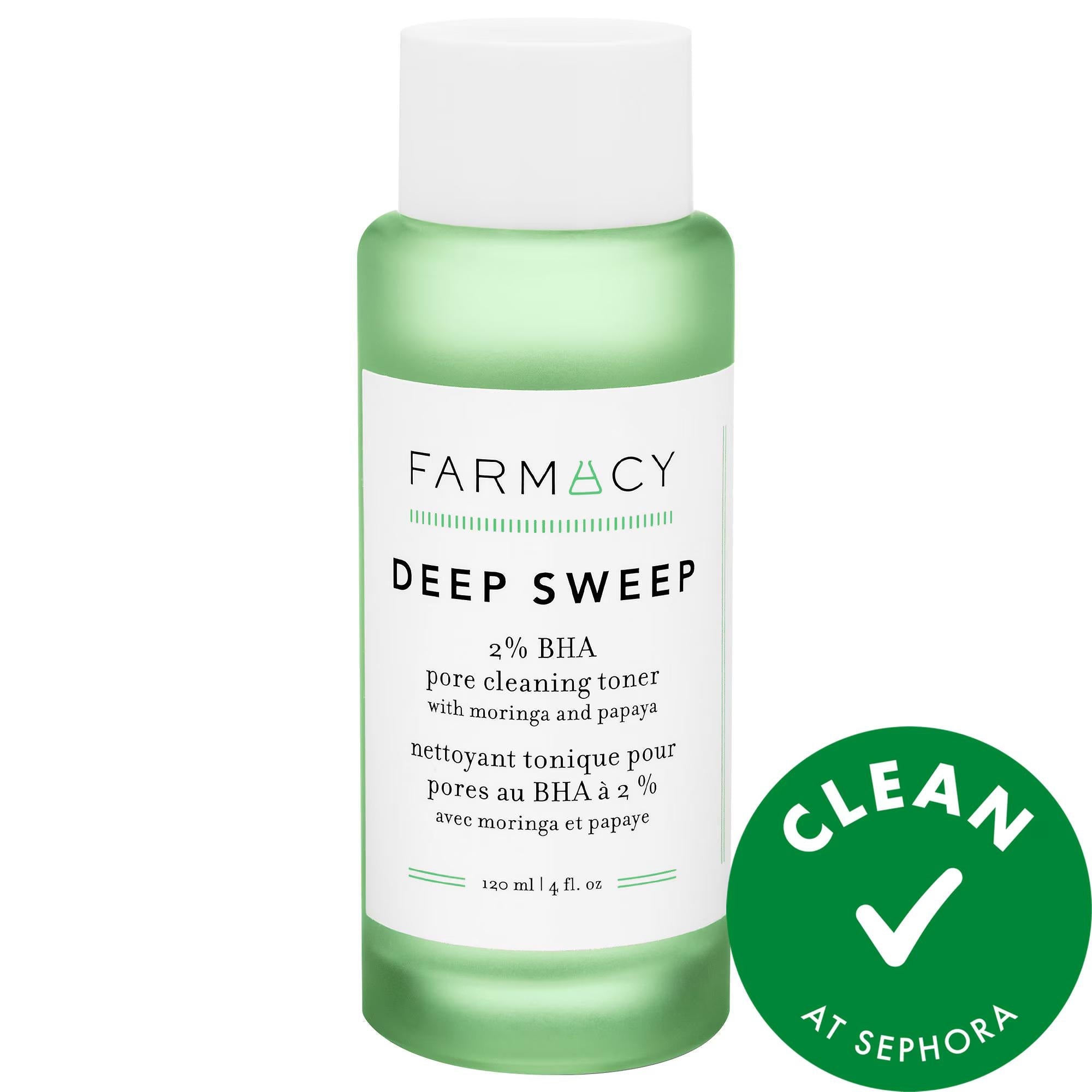 Deep Sweep: 2% BHA Pore Cleaning Facial Toner - Exfoliates, Clears Pores, & Controls Oil for Oily & Combination Skin - Vegan & Cruelty-Free