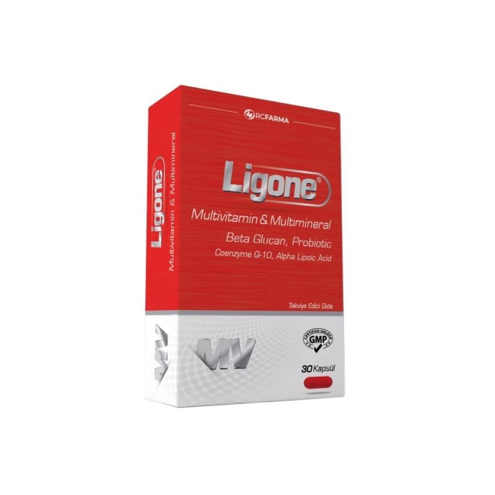 Ligone Beta Glucan Multivitamin Capsules - Immune System Support & Antioxidant Supplement for Health-Conscious Adults