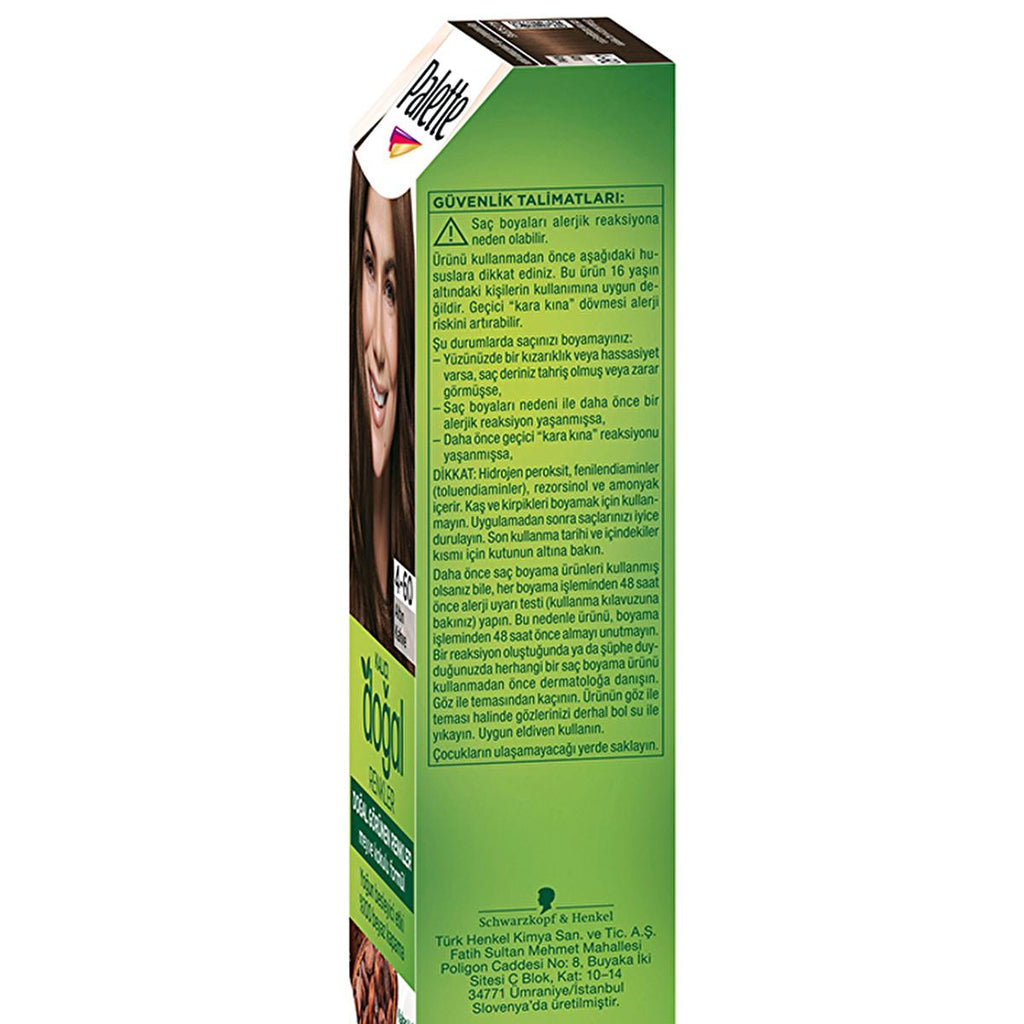 Palette Permanent Natural Color Hair Dye - 4-60 Golden Brown | 4.23 fl. oz.