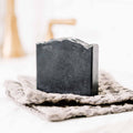 Pretty farm girl Clarifying Charcoal Bar Handmade Tallow and Goat Milk Soap Bar — main product shot