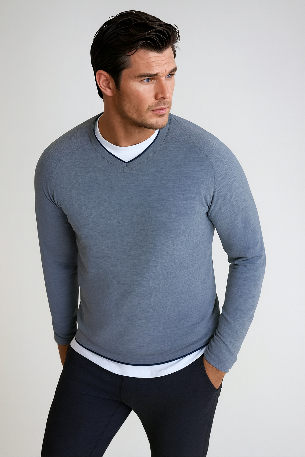 Buki Seamless V-Neck Pullover Shirt — main product shot