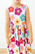 Mila & Rose ® Cheerful Blooms Tank Twirl Dress — main product shot
