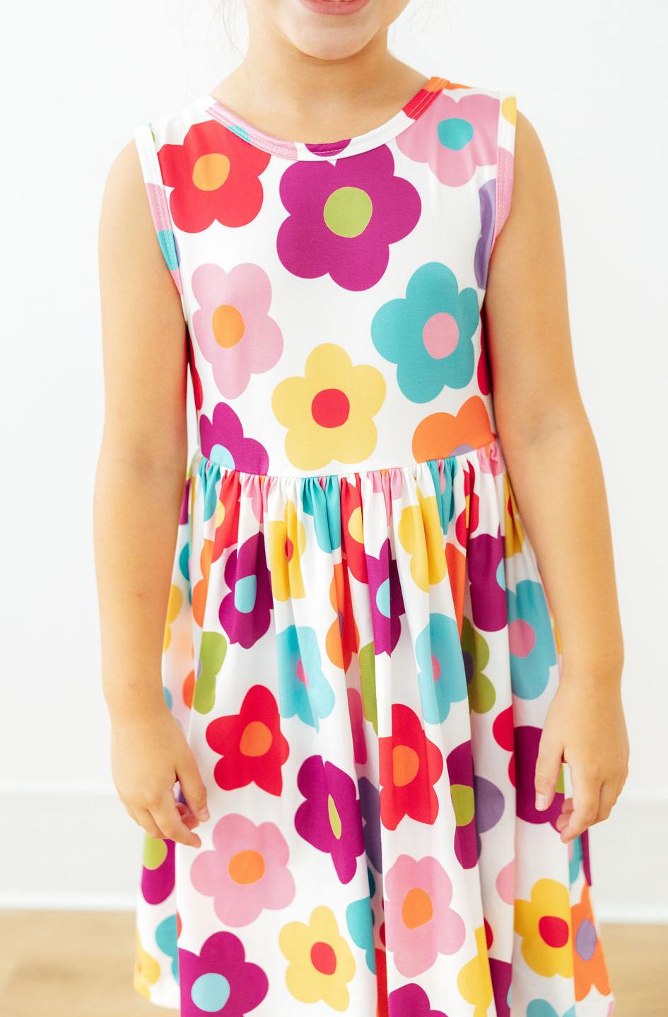 Mila & Rose ® Cheerful Blooms Tank Twirl Dress — main product shot