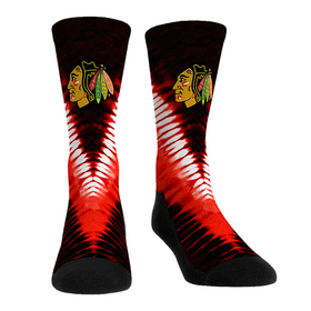 Rock 'Em Socks Chicago Blackhawks - V Shape Tie Dye