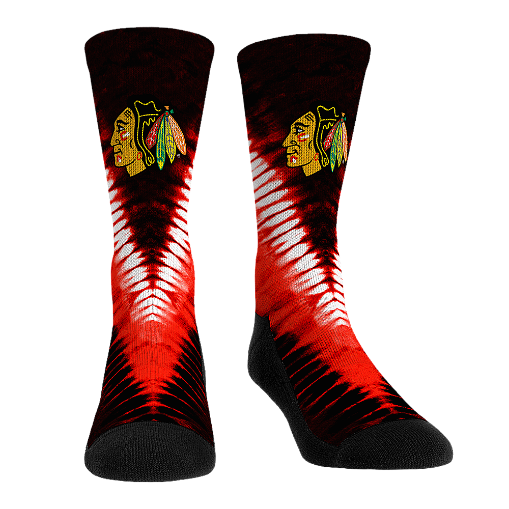 Rock 'Em Socks Rock 'Em Socks Chicago Blackhawks - V Shape Tie Dye — main product shot