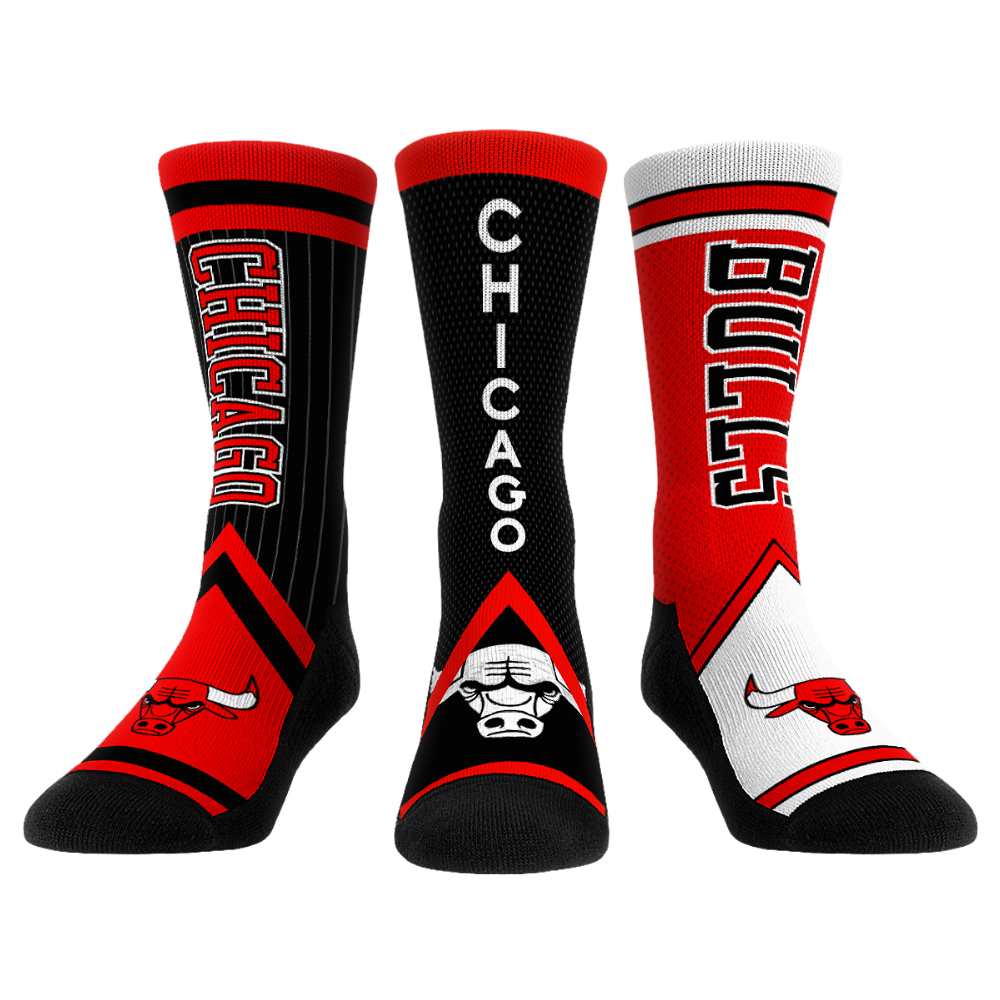 Rock 'Em Socks Rock 'Em Socks Chicago Bulls - Ultimate Jersey - 3-Pack — main product shot