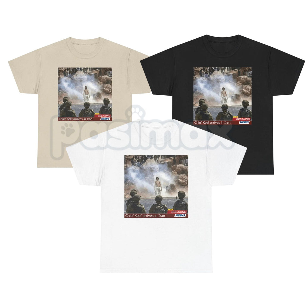 Pasimax Chief K in Iran Graphic T-Shirt - Viral Streetwear Culture Tee, Premium 100% Cotton Glo-Style Fan Top, International 