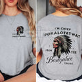 Pasimax "Chief Pokalotatwat" Funny Adult Humor T-Shirt - Suggestive Pun Graphic Tee, Offensive Joke Tribal Name Shirt, Premiu