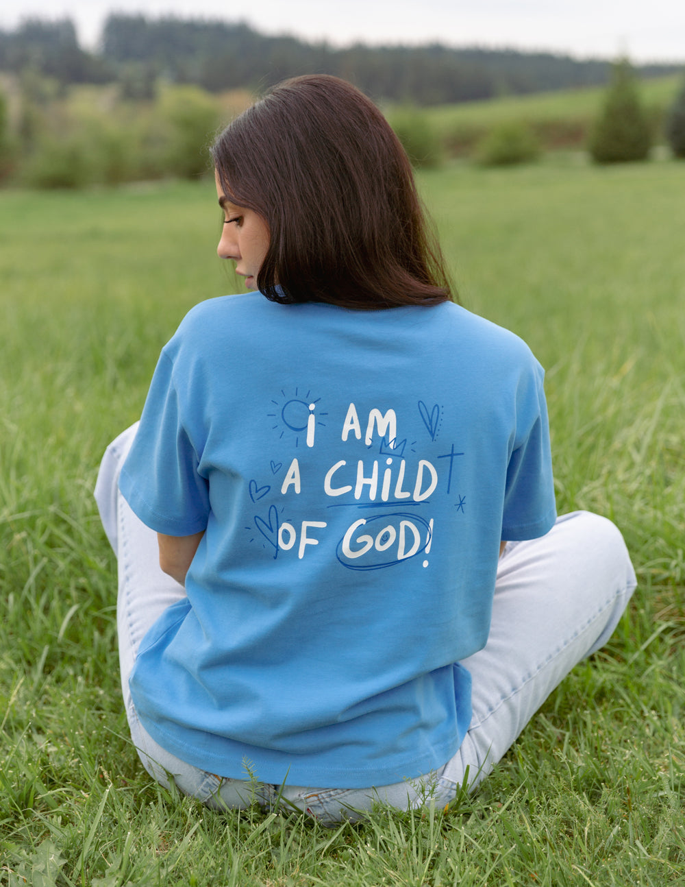 Elevated Faith Child of God Unisex Tee — construction detail