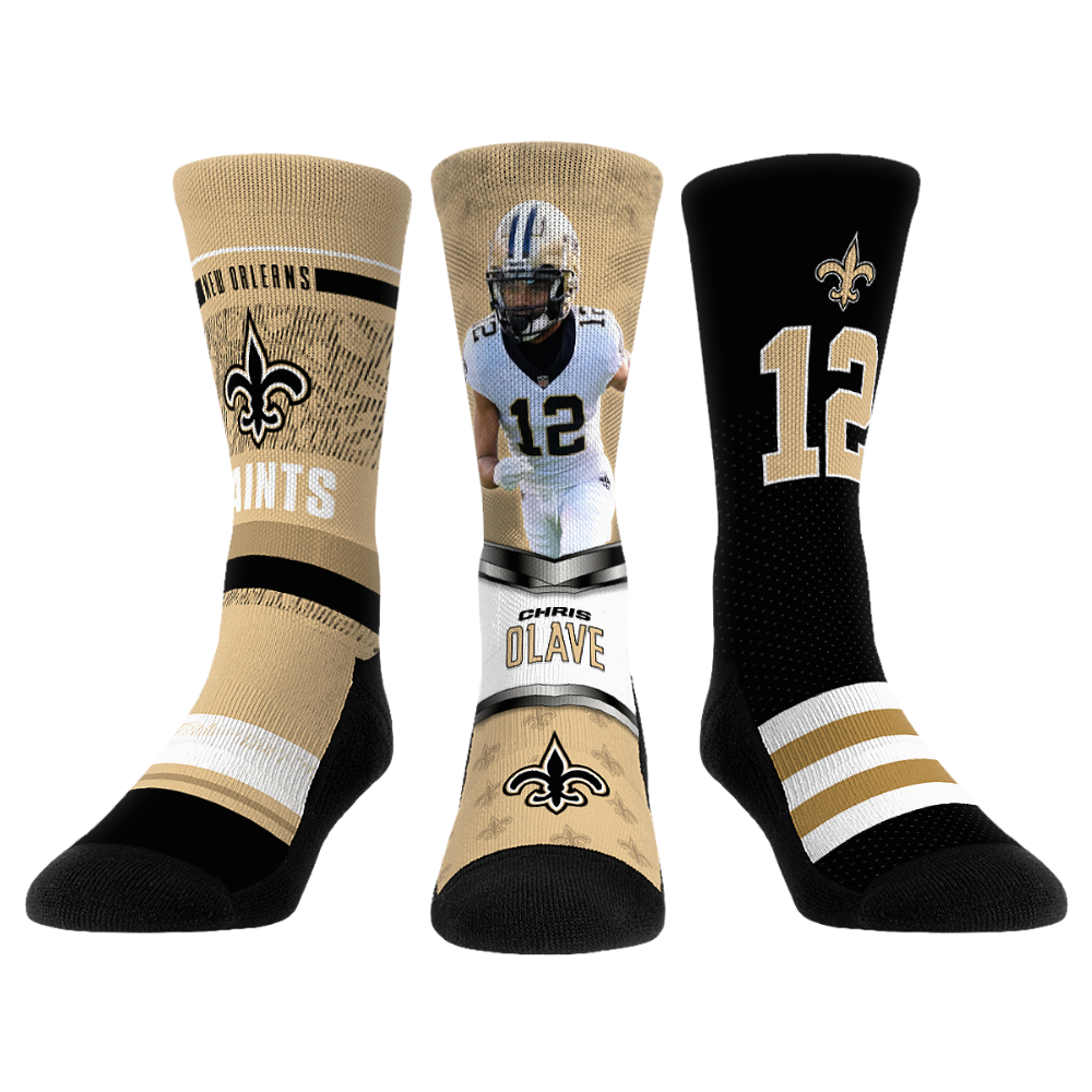 Rock 'Em Socks Rock 'Em Socks Chris Olave - New Orleans Saints - Pro 3-Pack — main product shot
