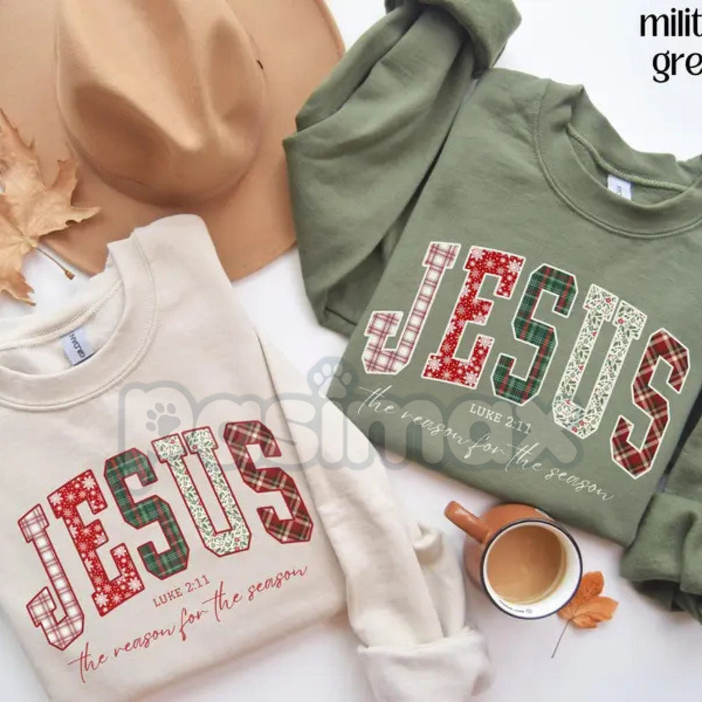 Pasimax Christian Jesus Sweatshirt | Inspirational Faith Jumper | Religious Scripture Quote Crewneck | Spiritual Gift Apparel