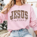 Pasimax Christian Jesus Sweatshirt – Walk by Faith Religious Crewneck — main product shot