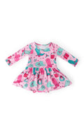 Mila & Rose ® Christmas Cowgirl L/S Twirl Bodysuit — main product shot
