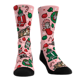 Rock 'Em Socks Holiday Cats - All-Over