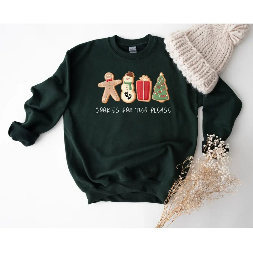 Pasimax Christmas Cookies For Two Please Sweatshirt — main product shot