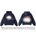 Pasimax Christmas Movie Character Green Guy Through Hole 2-Sided Hoodie – Trendy Holiday Season Graphic Pullover, Unisex Clas