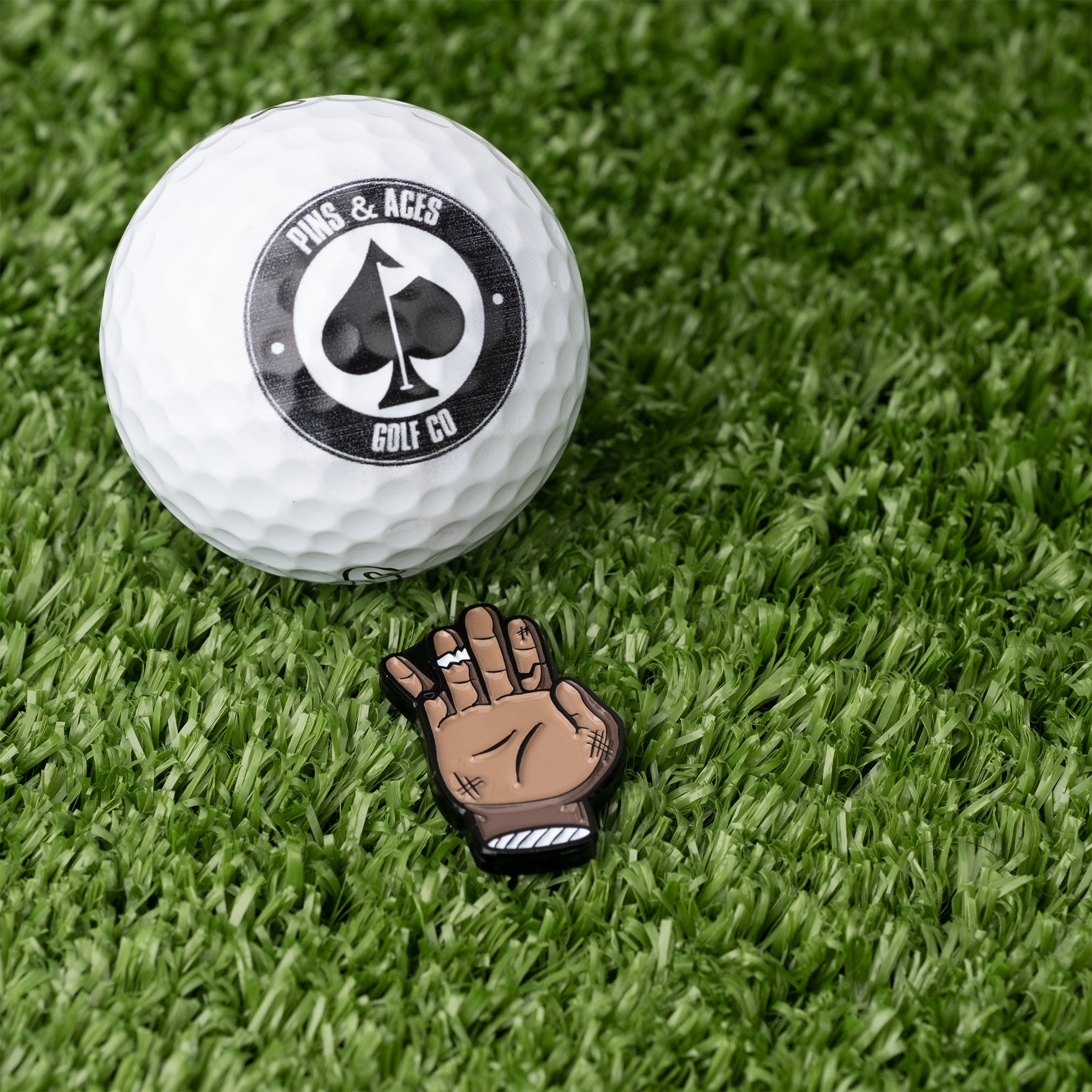 Chubs Hand Ball Marker – Pins and Aces, view 4