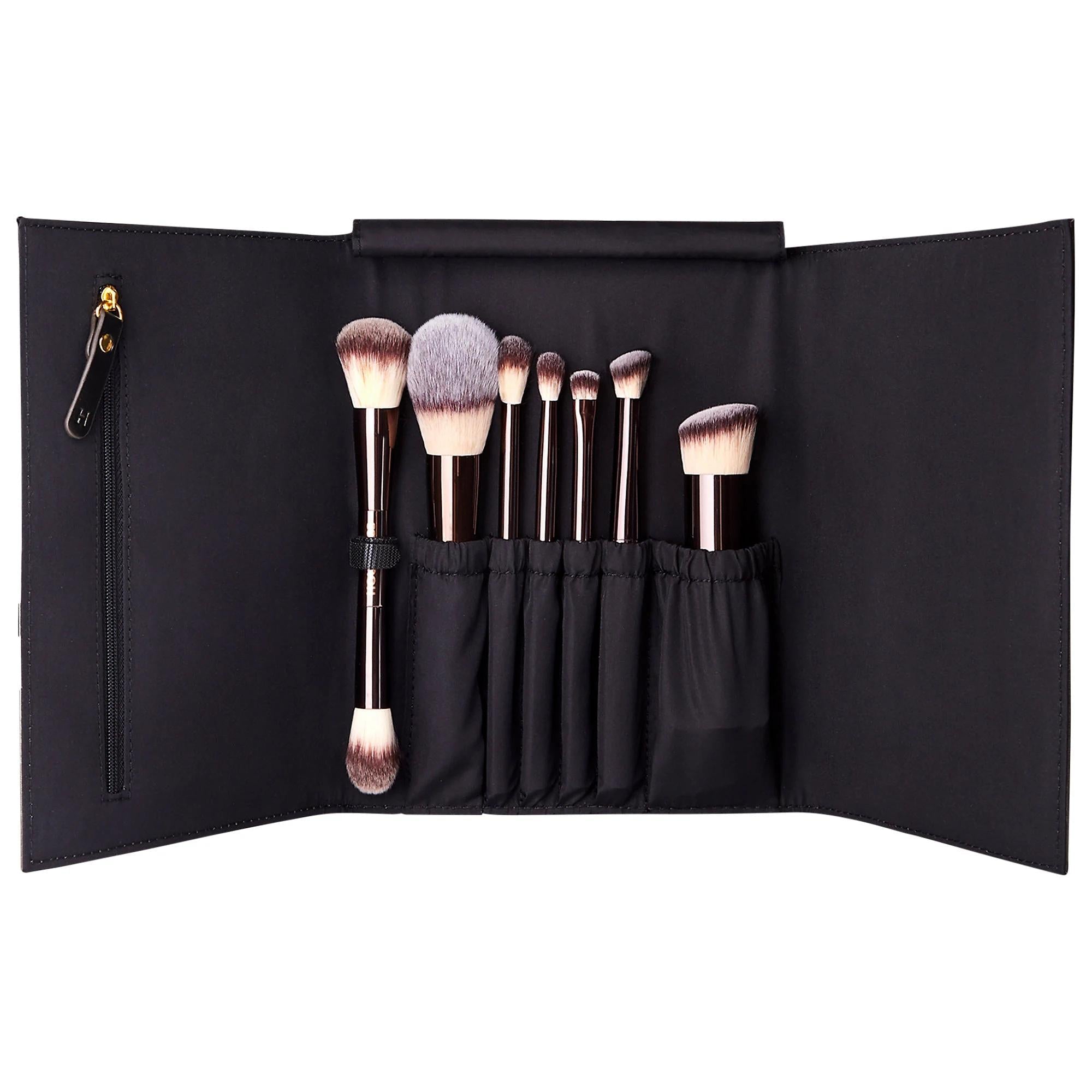 Vegan Face & Eye Travel Brush Set | Hourglass Cosmetics: Portable, Cruelty-Free Brushes for Flawless Makeup Anywhere