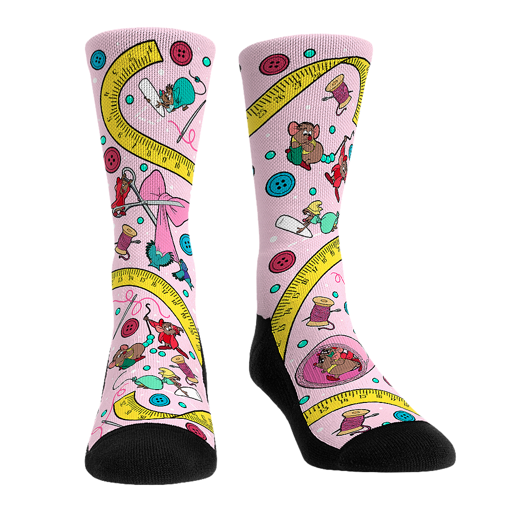 Rock 'Em Socks Rock 'Em Socks Cinderella - Sewing Mice All-Over — main product shot