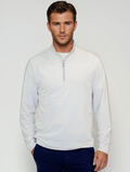 Buki Buki Cinqo Travel Half Zip - White — main product shot