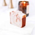 Pretty farm girl Citrus Cedarwood Handmade Tallow and Goat Milk Soap Bar — main product shot