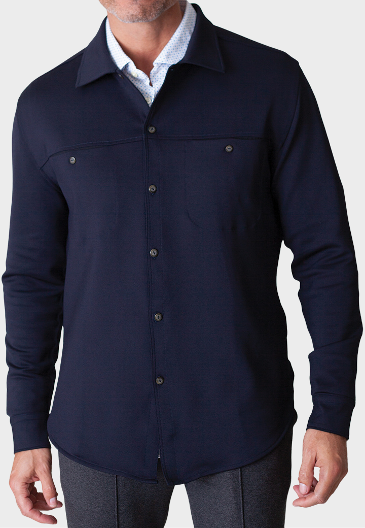 Buki City CPO Shirt Jacket - Black — detail close-up