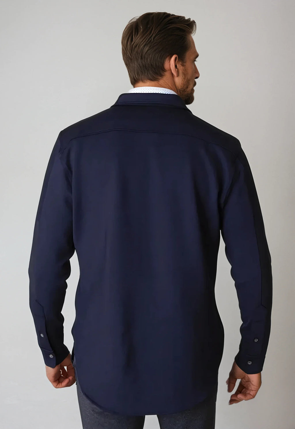 City CPO Shirt Jacket - Navy — view 5