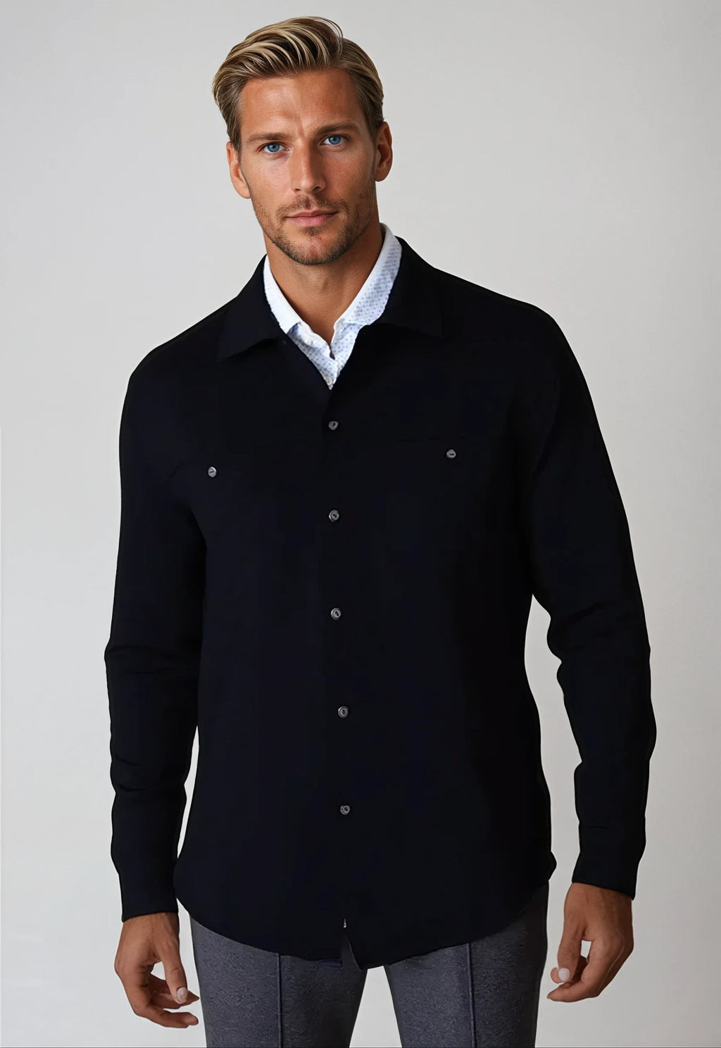 Buki City CPO Shirt Jacket - Black — main product shot