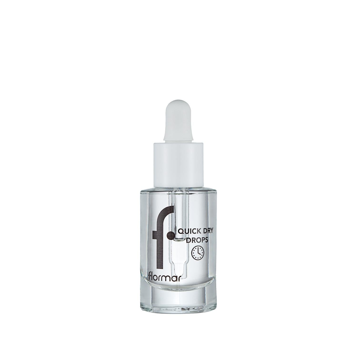 Flormar Quick Dry Drops Nourishing Nail Care Oil - 8ml, Quick Dry Nail Polish Drops for Healthy Nails