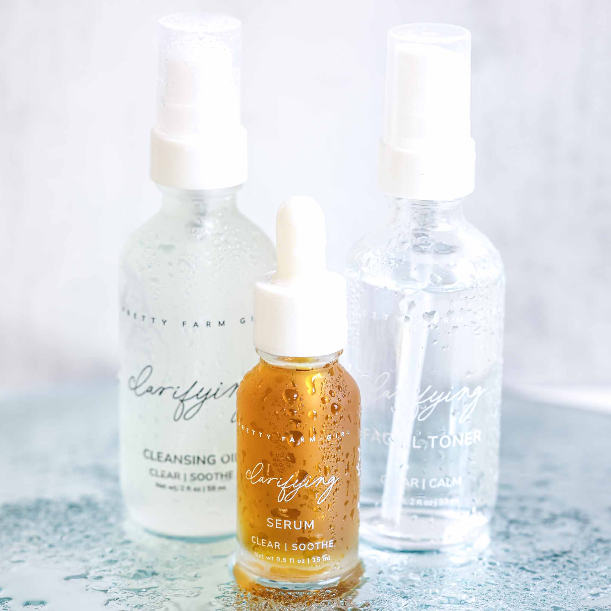 Pretty farm girl Clarifying Kit for Acne Prone Skin — lifestyle context