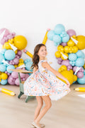 Mila & Rose ® Class Act Flutter Sleeve Twirl Dress — main product shot