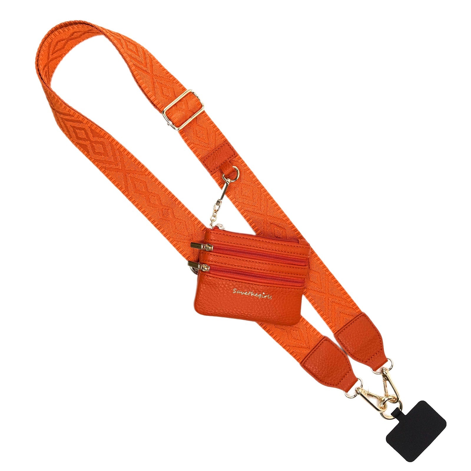 SaveTheGirls Clip & Go Strap w/Zippered Pouch Classic — feature highlight