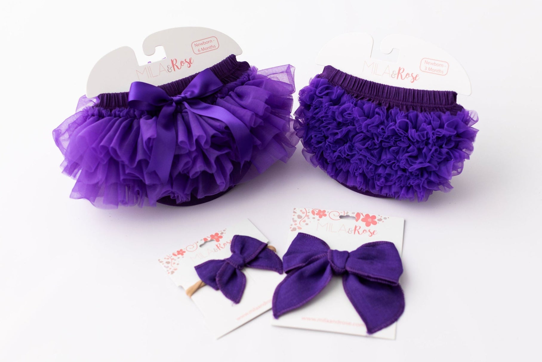Mila & Rose ® Purple Ruffle Tutu Bloomer — lifestyle context
