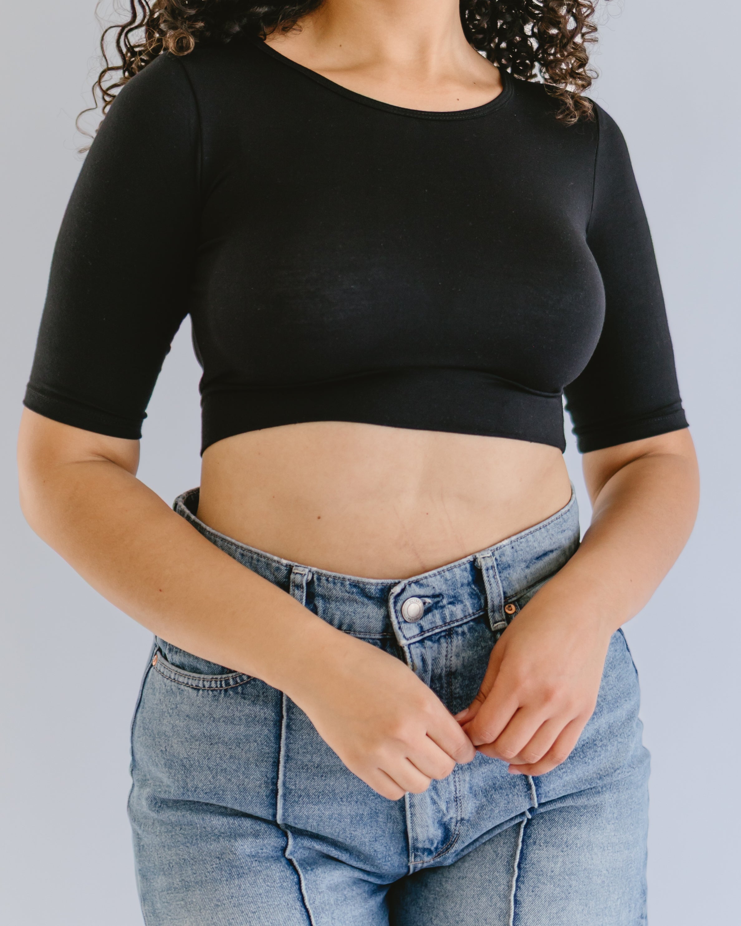 HALFTEE Layering Fashions Classic Elbow Halftee — construction detail