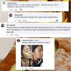 Gleamin Vitamin C Clay Mask — yellow mask applied