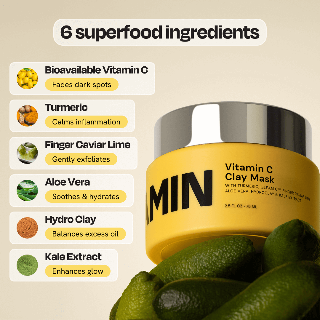 Gleamin Vitamin C Clay Mask — original 10-minute brightening clay mask