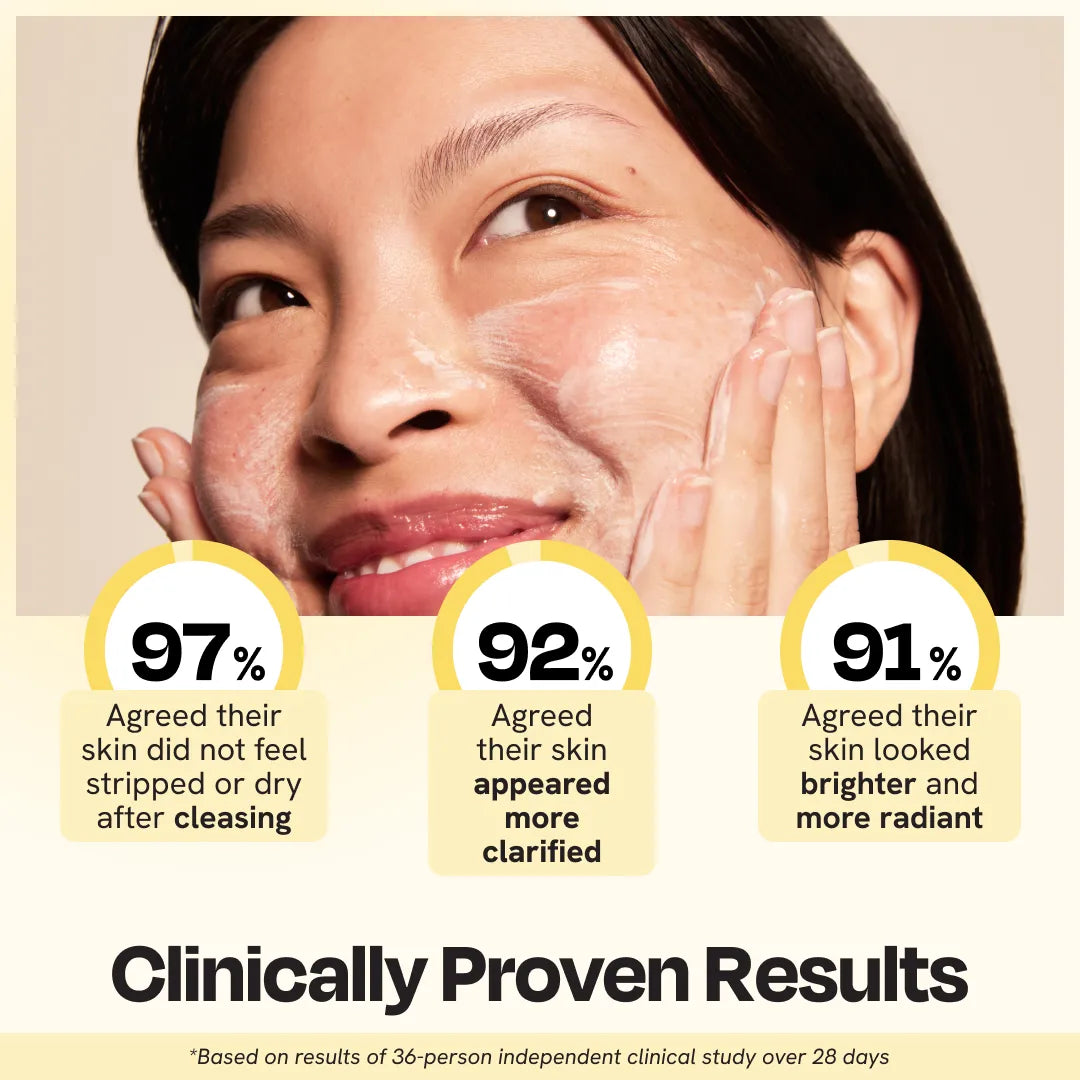 Gleamin Clarifying Brightening Cleanser — multi-active daily face wash