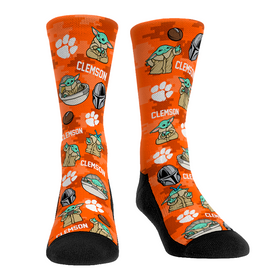 Rock 'Em Socks Clemson Tigers - Star Wars  - Grogu All-Over