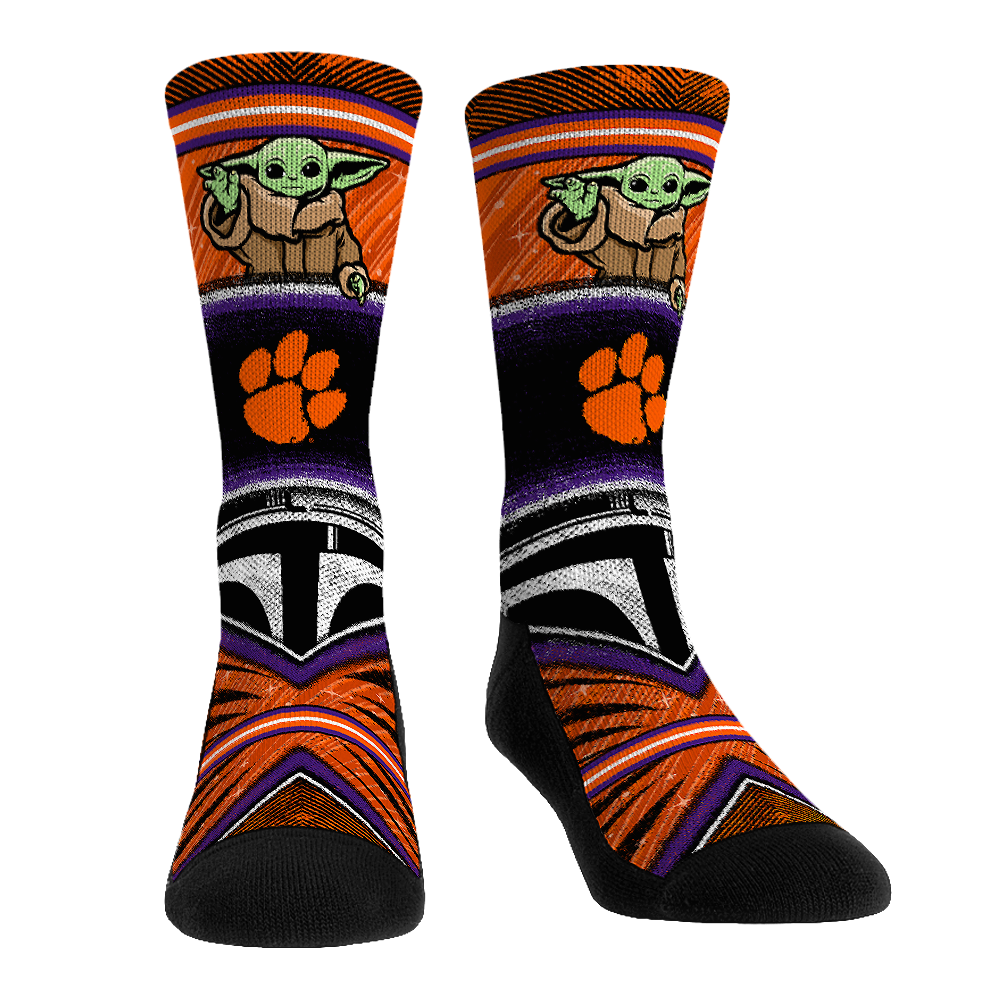 Rock 'Em Socks Clemson Tigers - Star Wars  - Grogu Intergalactic Fan — main product shot