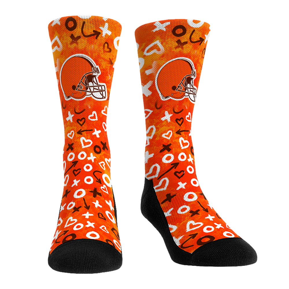Rock 'Em Socks Rock 'Em Socks Cleveland Browns - Valentine's Day Hearts — main product shot