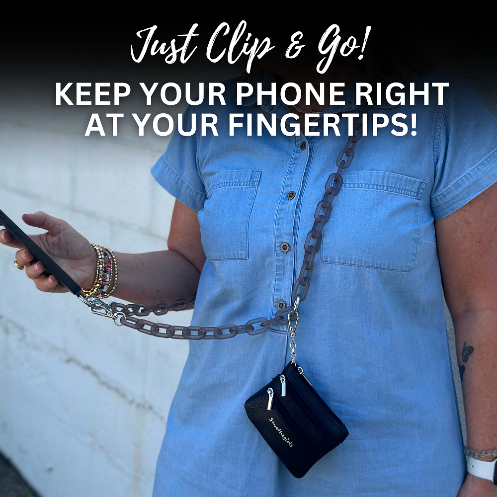 SaveTheGirls Clip & Go Ice Chain with Pouch — lifestyle context