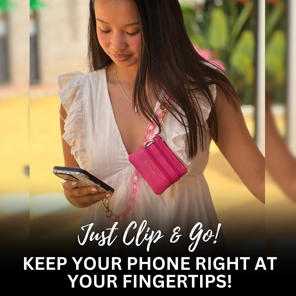 SaveTheGirls Clip & Go Ice Chain with Pouch — color detail