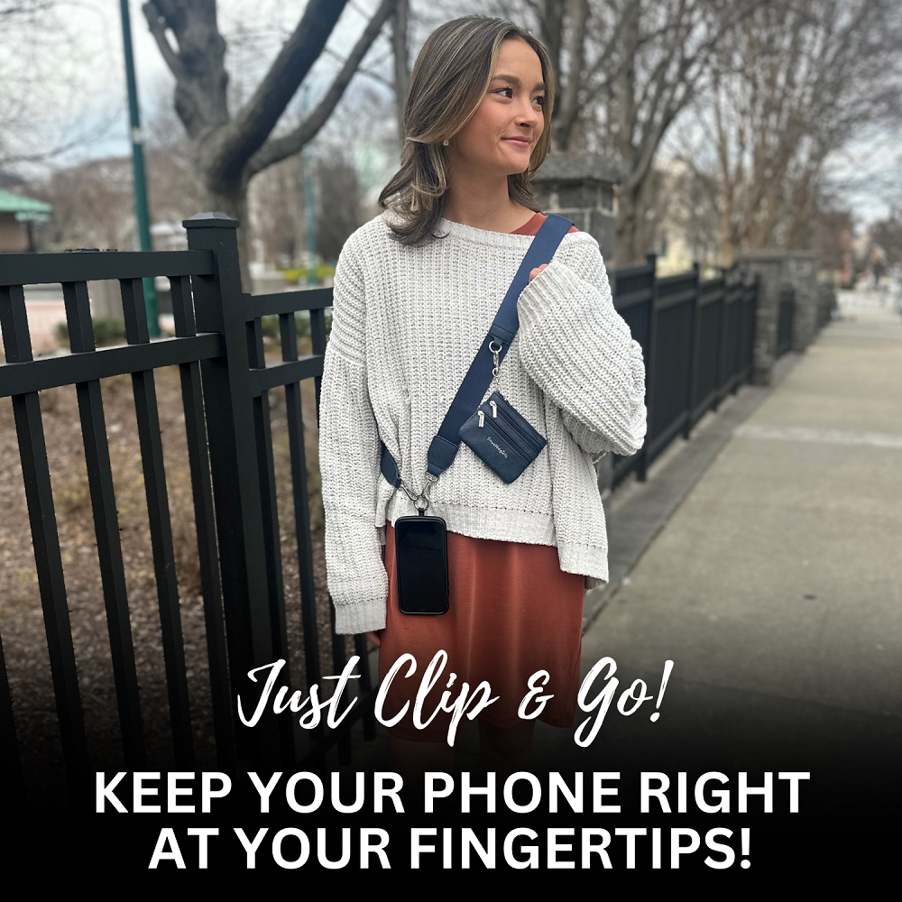 SaveTheGirls Clip & Go Strap with Pouch - Neutral Collection — alternative angle