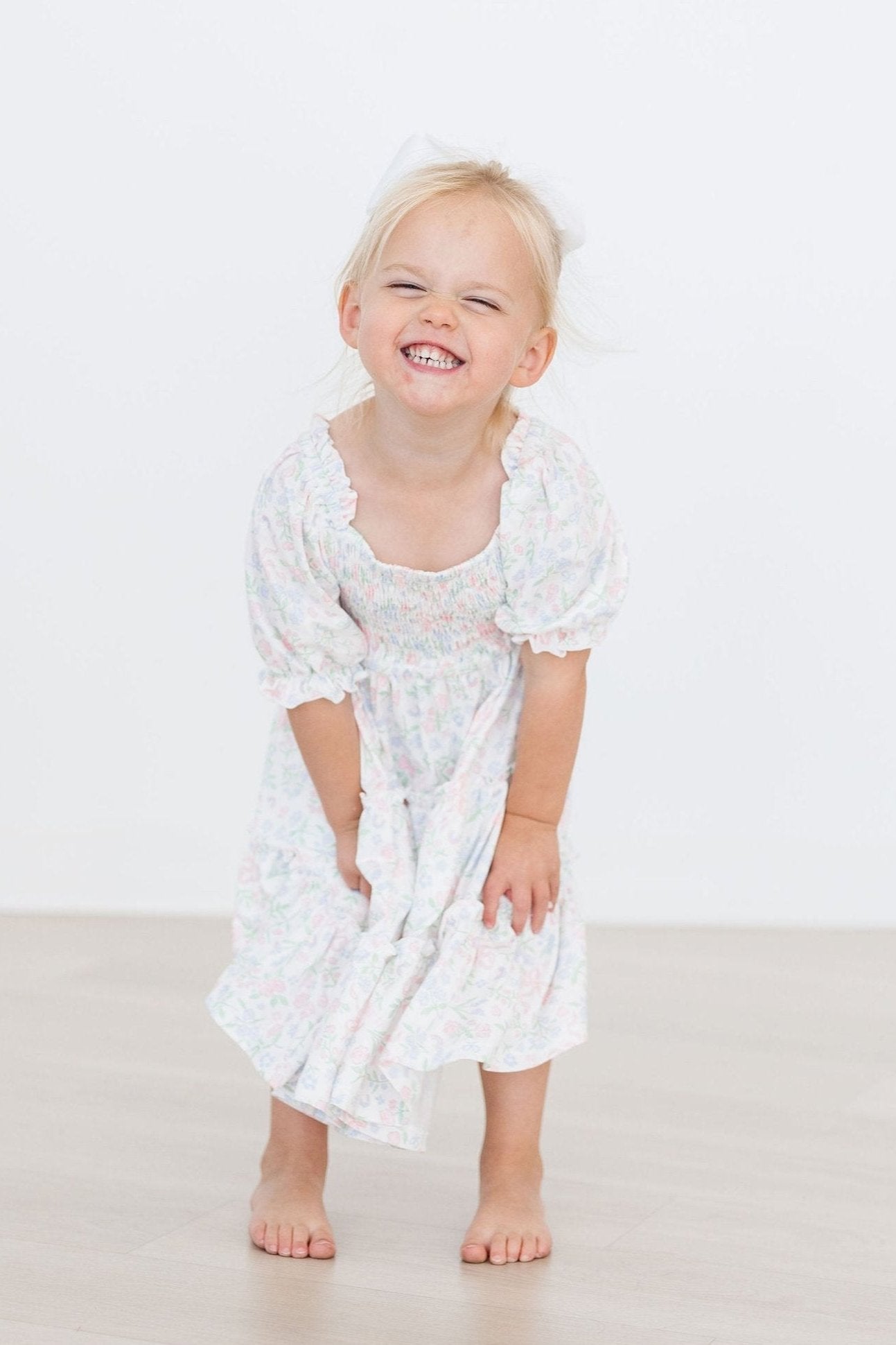 Mila & Rose ® Cloud 9 Smocked Ruffle Dress — alternative angle