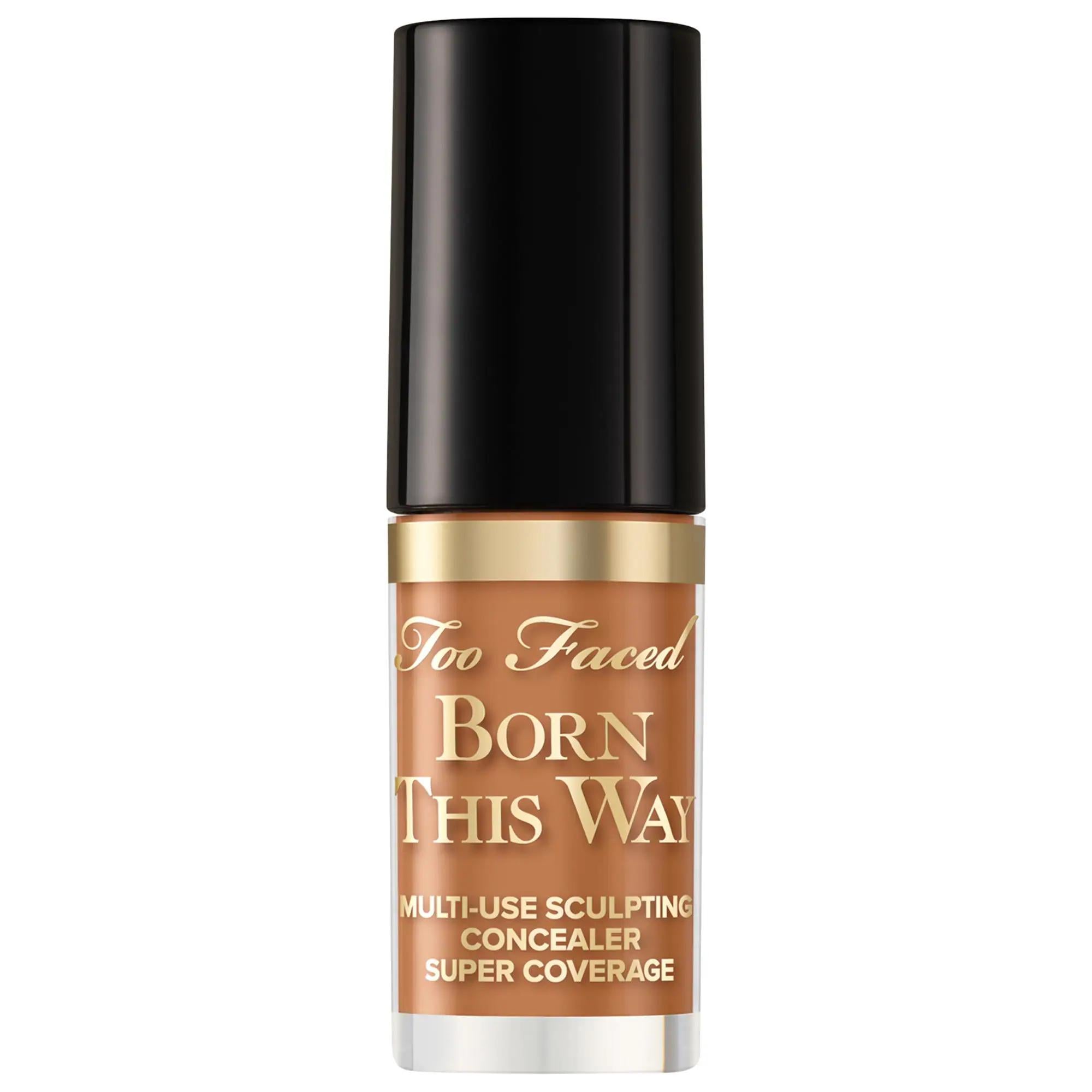 Too Faced Mini Born This Way Concealer: Full Coverage, Natural Finish, Hydrating, Vegan, & Cruelty-Free. Multi-Use Concealer for Contouring