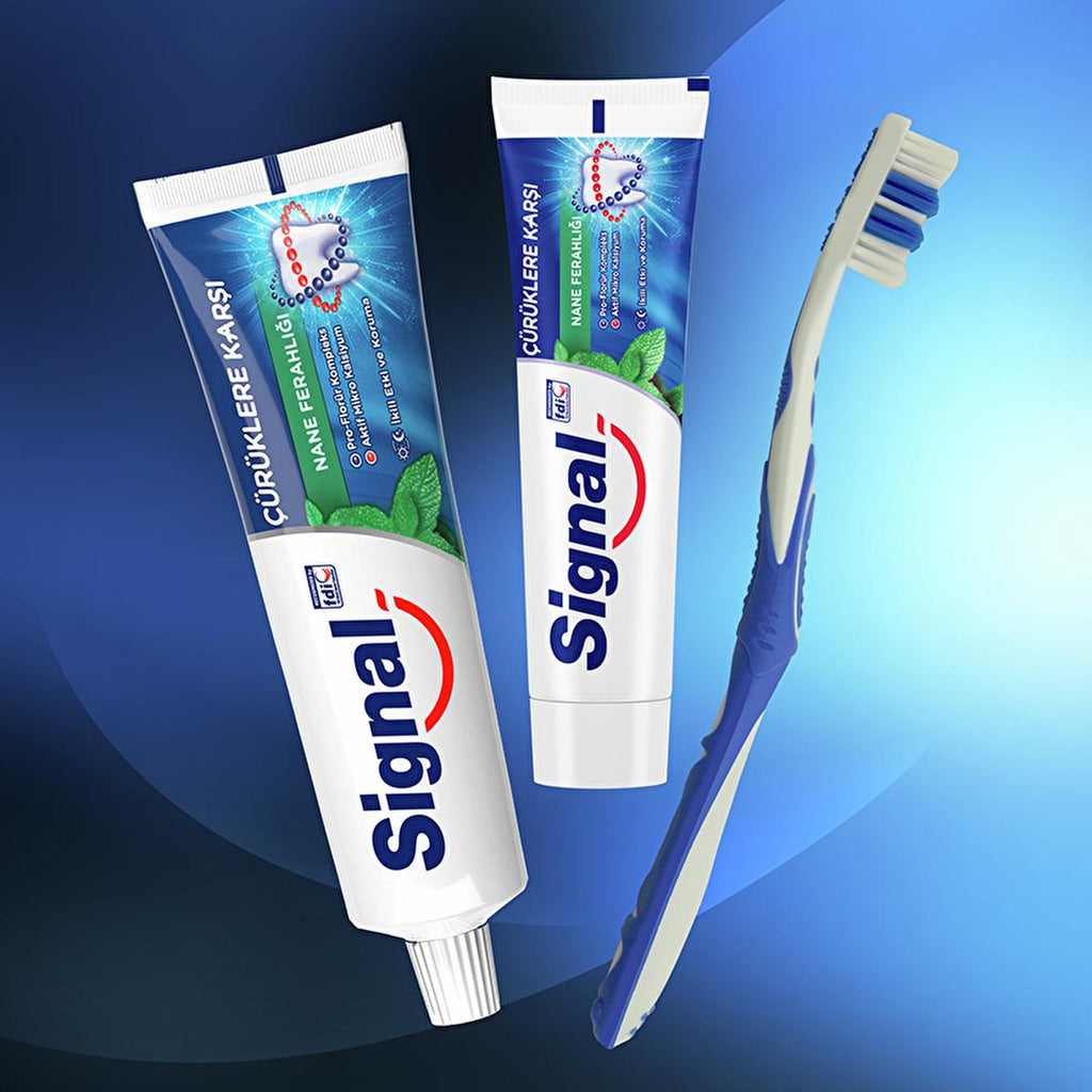 Signal Anti-Cavity Toothpaste with Pro-Fluoride Complex & Long-Lasting Freshness - 3.38 fl oz
